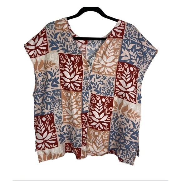 Sigird Olsen Vest Top 100% Linen - Picture 1 of 8